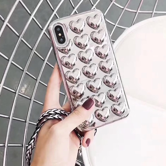 Accessories - ♥️ Iphone Case plus Strap - 3D Heart Soft TPU